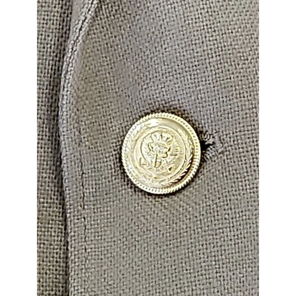 Vintage Lacrosse Wool Blend Sports Jacket Blazer Military-inspired Buttons 38R